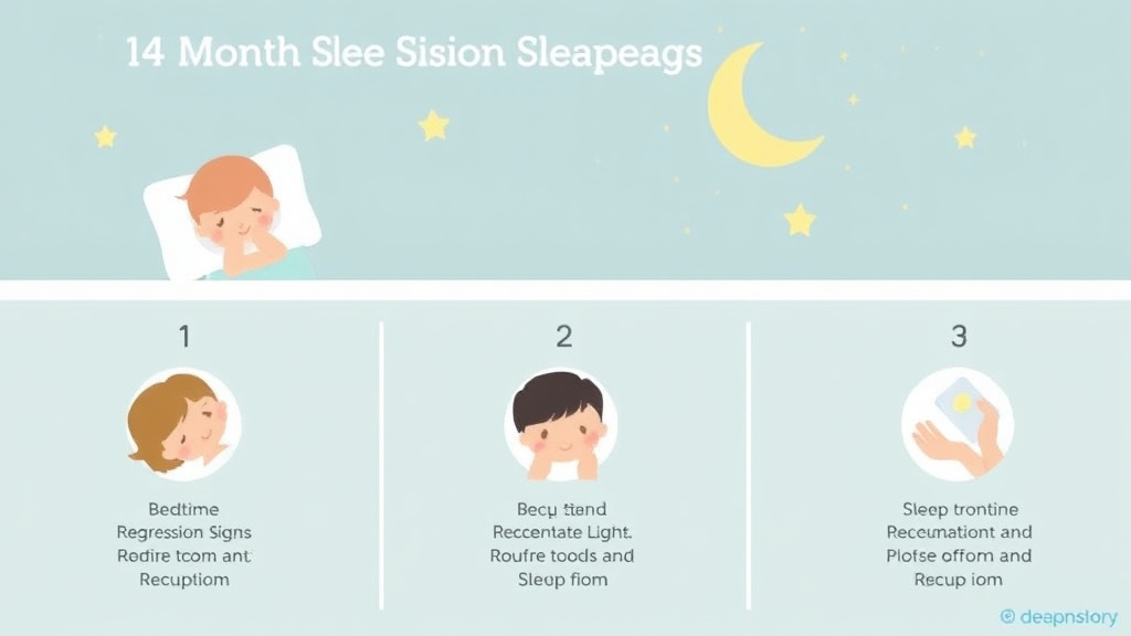 Visual guide for practical steps in 14 month sleep regression: signs, duration, and survival guide