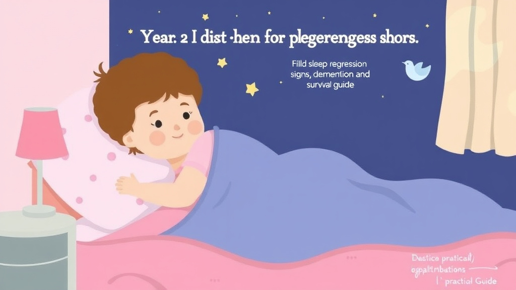 Visual guide for practical steps in 2 year sleep regression: signs, duration, and survival guide