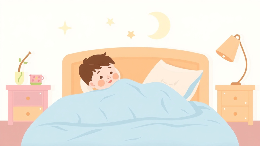 Illustration showing key concepts related to 6 month sleep regression: signs, duration, and survival guide