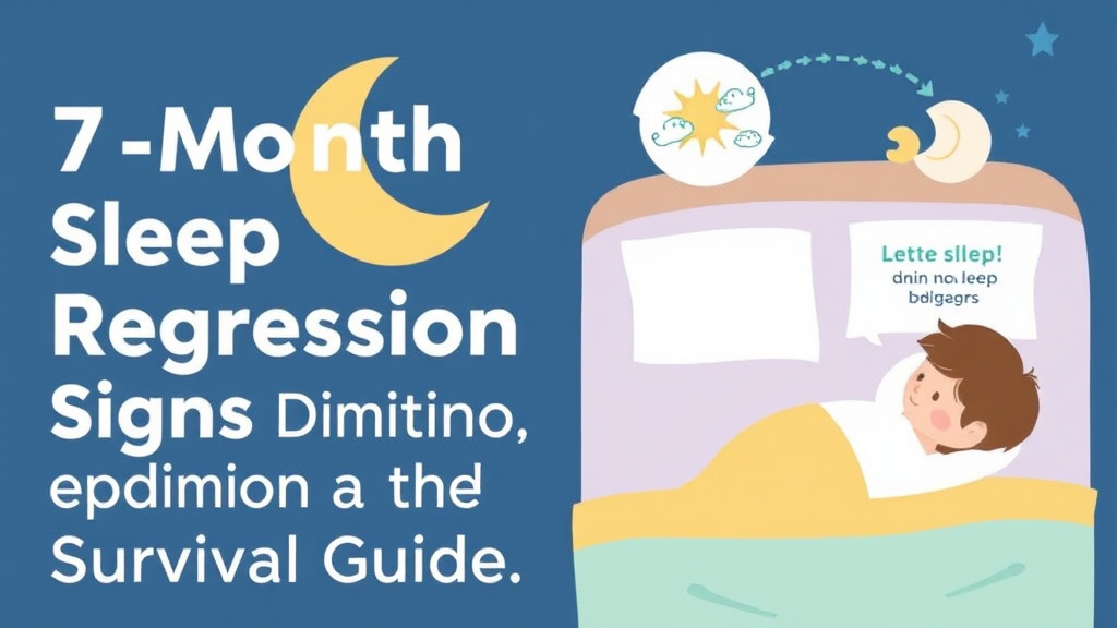 Visual guide for practical steps in 7 month sleep regression: signs, duration, and survival guide