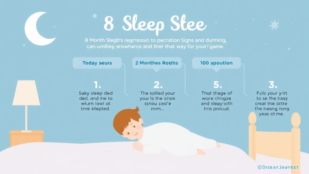 Visual guide for practical steps in 8 month sleep regression: signs, duration, and survival guide