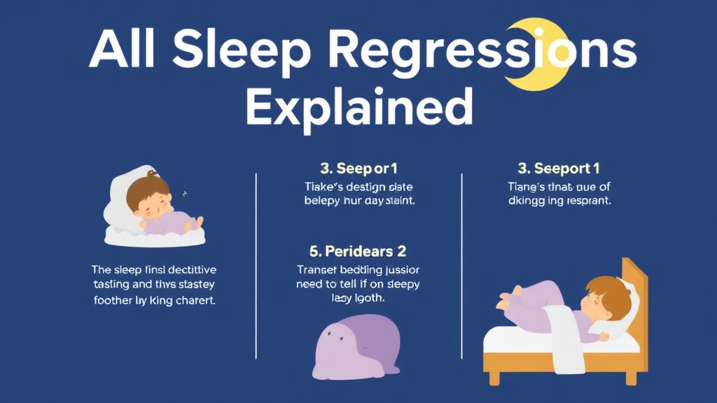 Visual guide for practical steps in all sleep regressions explained