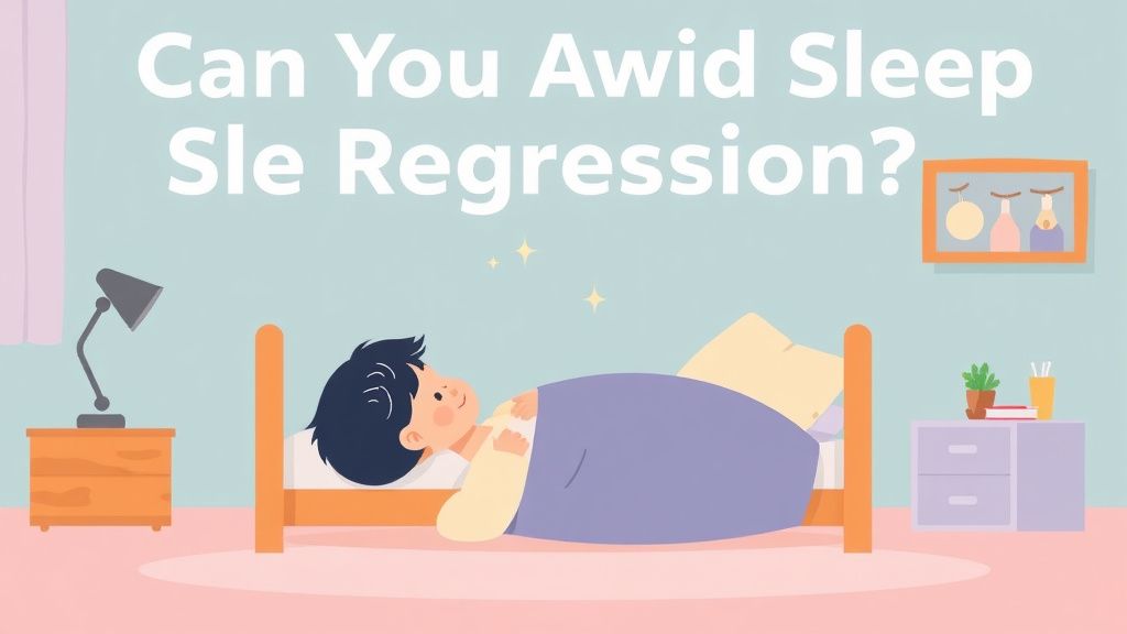 Illustration showing key concepts related to can you avoid sleep regressions