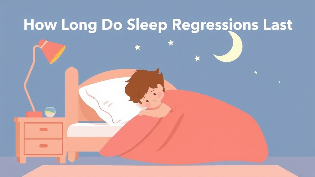 Illustration showing key concepts related to how long do sleep regressions last