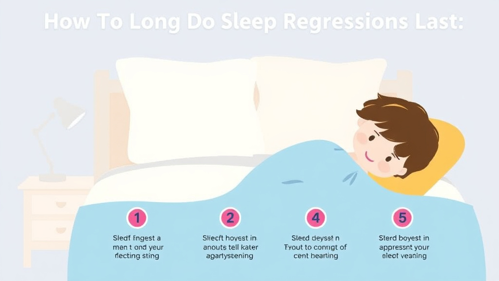 Visual guide for practical steps in how long do sleep regressions last