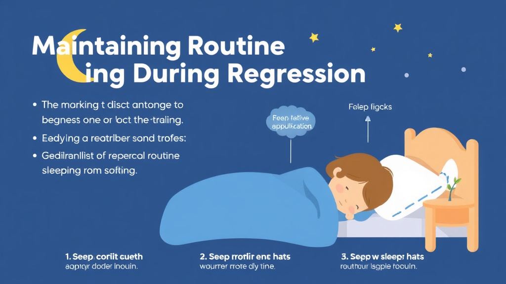 Step-by-step visual guide for implementing maintaining Routine During Regression