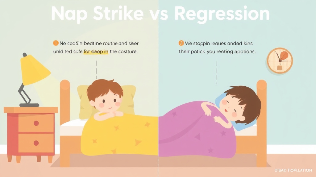 Visual guide for practical steps in nap strike vs regression