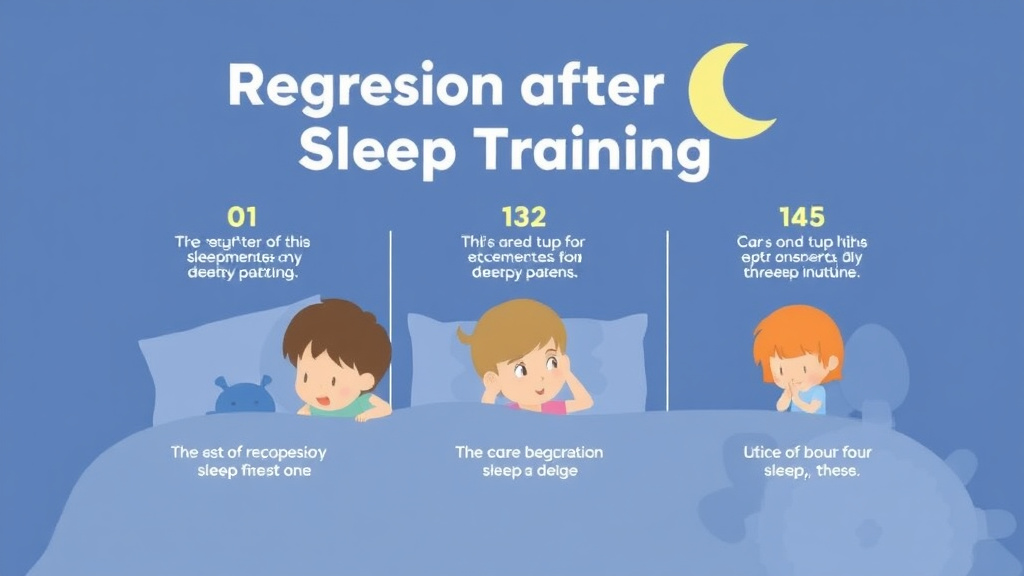 Visual guide for practical steps in regression after sleep training