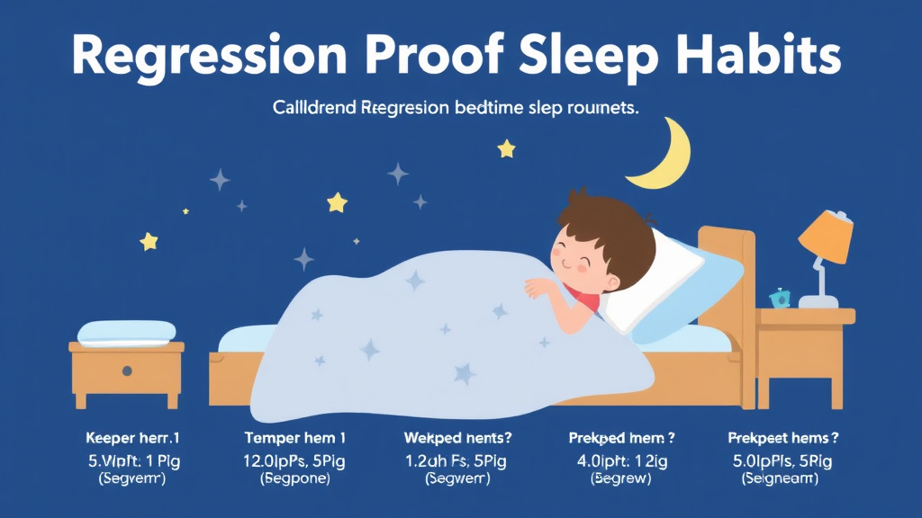 Visual guide for practical steps in regression proof sleep habits