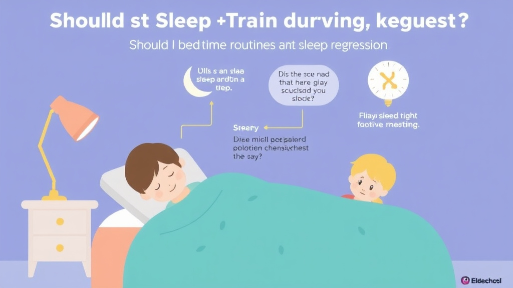 Visual guide for practical steps in should i sleep train during regression