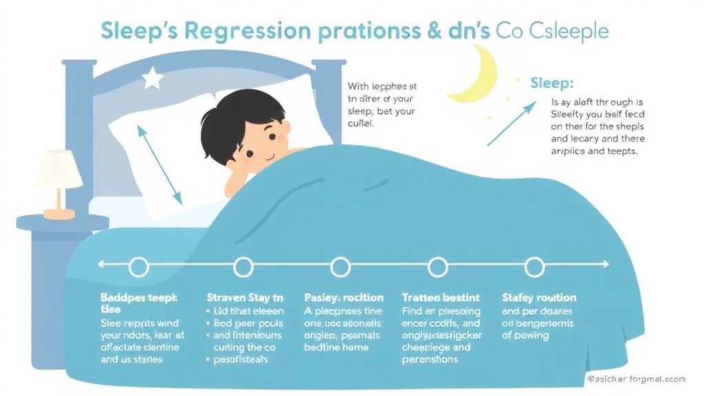 Visual guide for practical steps in sleep regression and co sleeping