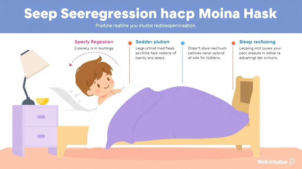 Visual guide for practical steps in sleep regression and mental health