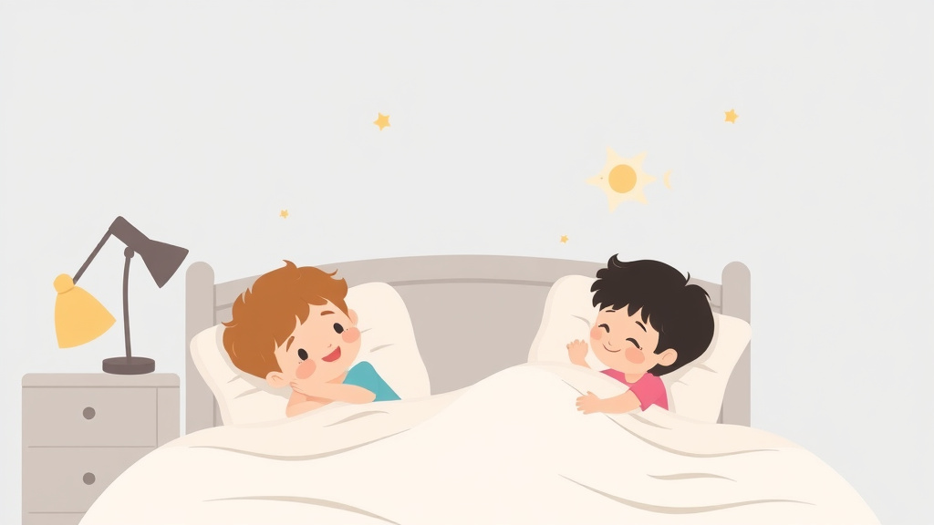 Illustration showing key concepts related to sleep regression and new sibling