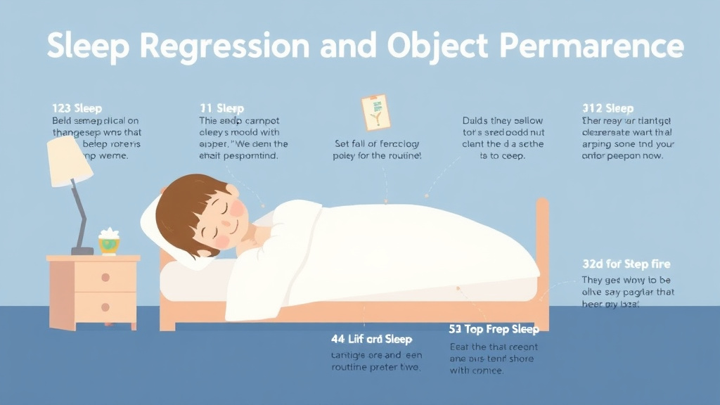 Visual guide for practical steps in sleep regression and object permanence
