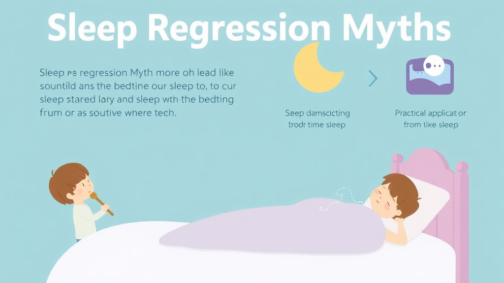 Visual guide for practical steps in sleep regression myths