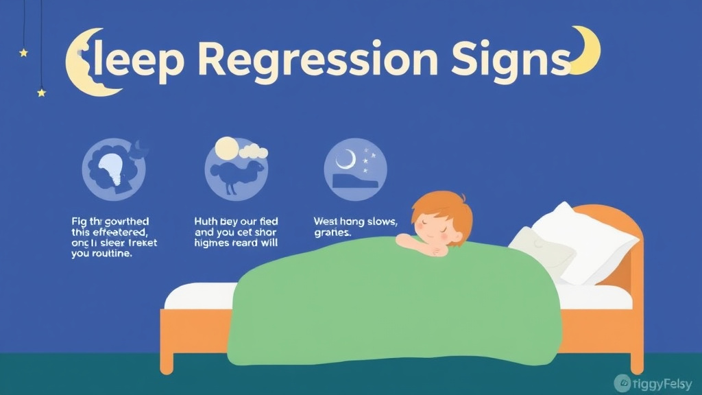 Visual guide for practical steps in sleep regression signs checklist