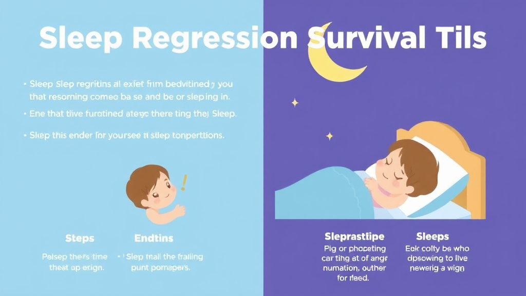 Visual guide for practical steps in sleep regression survival tips