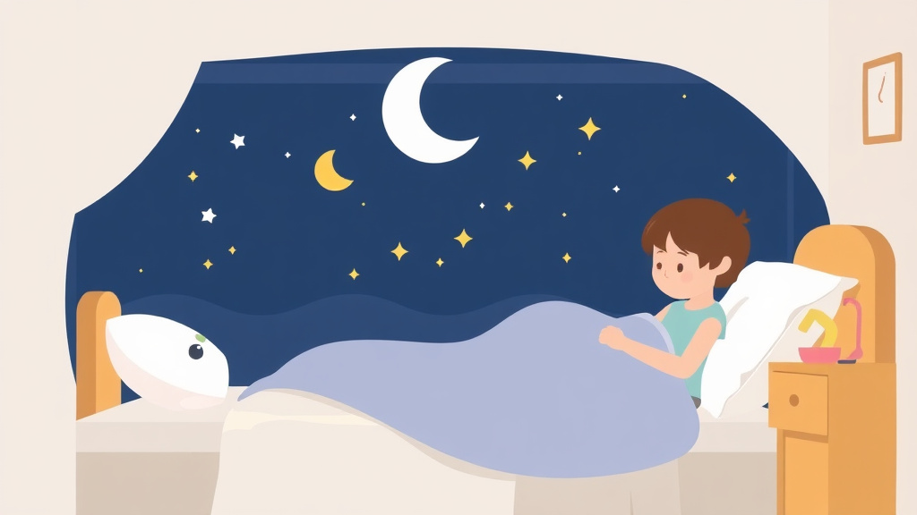 Illustration showing key concepts related to sleep regression vs illness