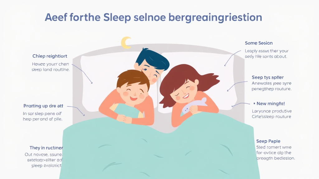 Visual guide for practical steps in surviving sleep regression as a couple