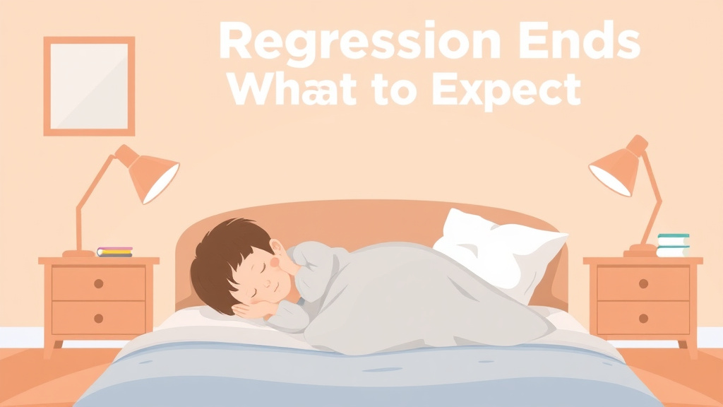 Illustration showing key concepts related to when regression ends what to expect