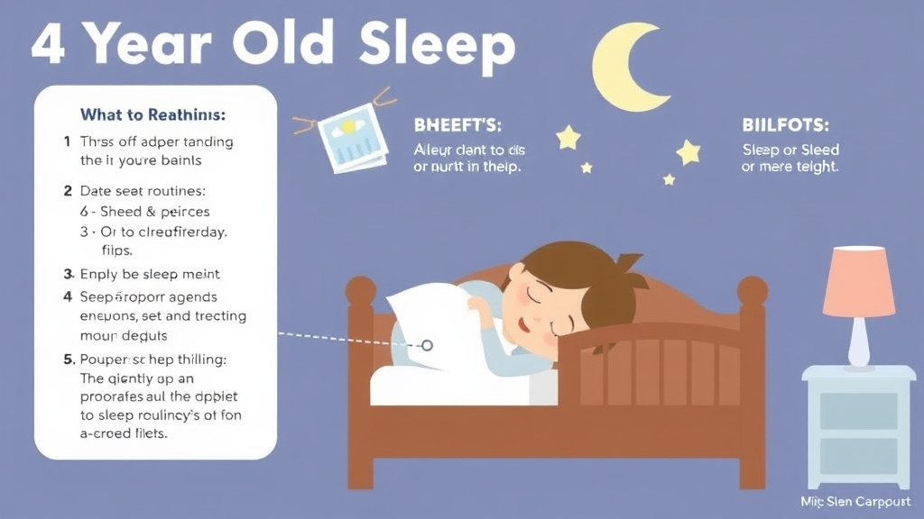 Process flow illustration for putting 4 Year Old Sleep Schedule: What to Expect into action