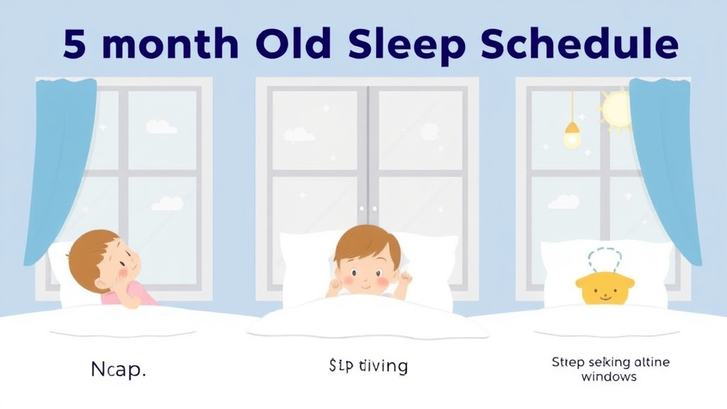 Action-oriented illustration showing how to apply 5 Month Old Sleep Schedule: Naps, Bedtime, and Wake Windows