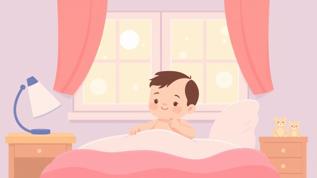 A professional illustration depicting 5 Month Old Wake Windows: How Long Between Naps