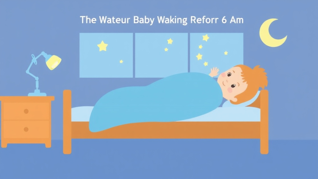 Process flow illustration for putting baby Waking Before 6Am into action