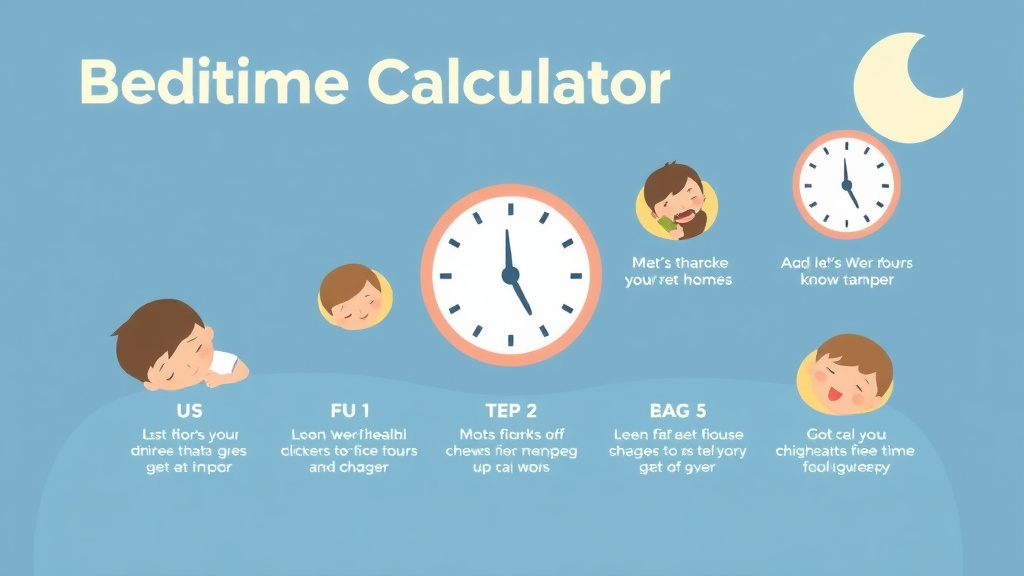 Practical workflow diagram for bedtime Calculator By Age