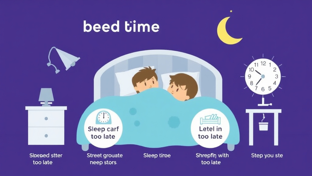 Process flow illustration for putting bedtime Too Late Signs into action
