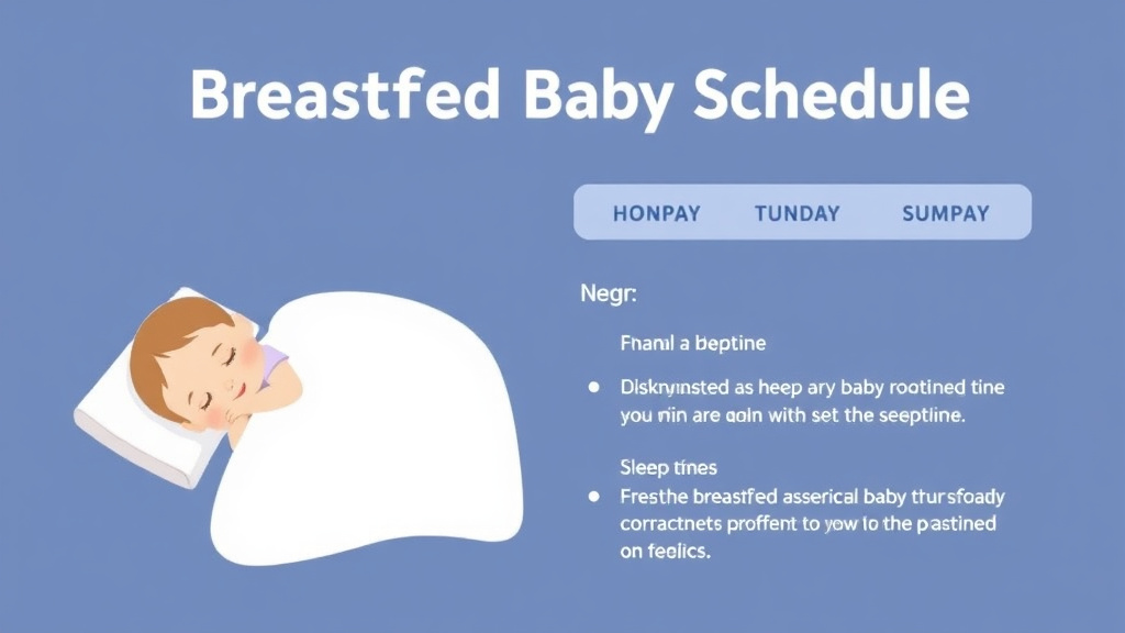Hands-on guide visualization for breastfed Baby Schedule: Sample Times and Tips