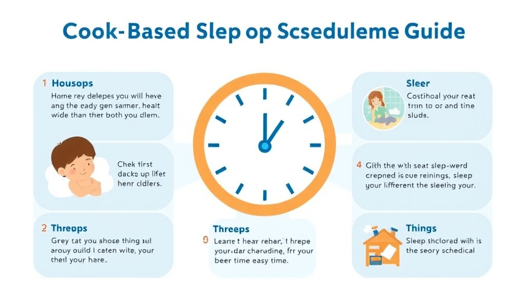 Action-oriented illustration showing how to apply clock Based Sleep Schedule Guide