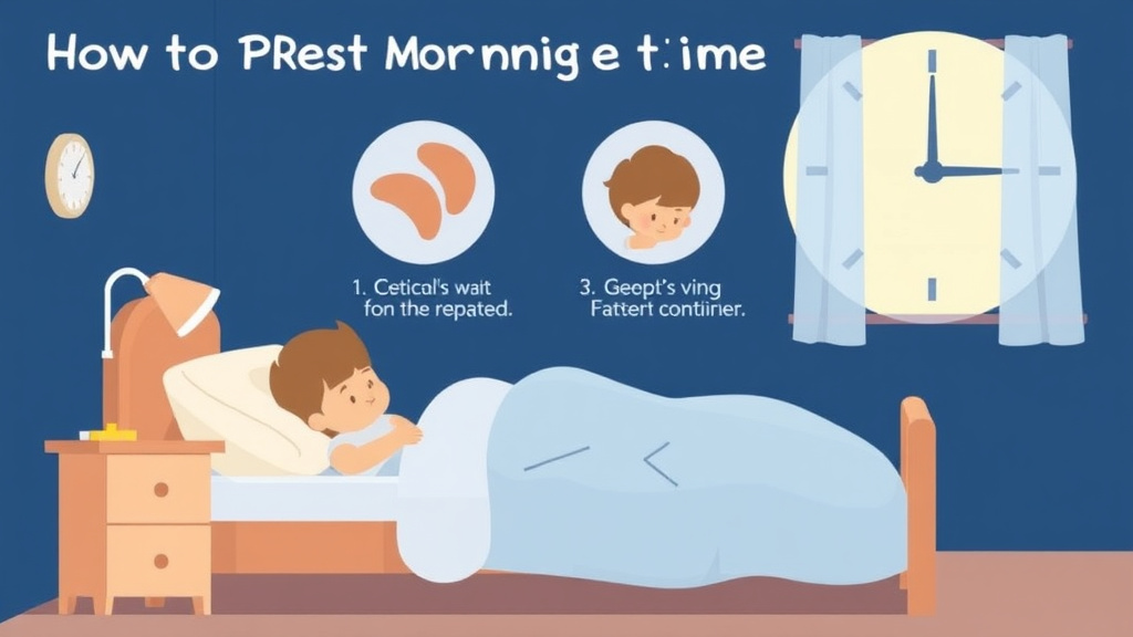 Action-oriented illustration showing how to apply push Morning Wake Time Later