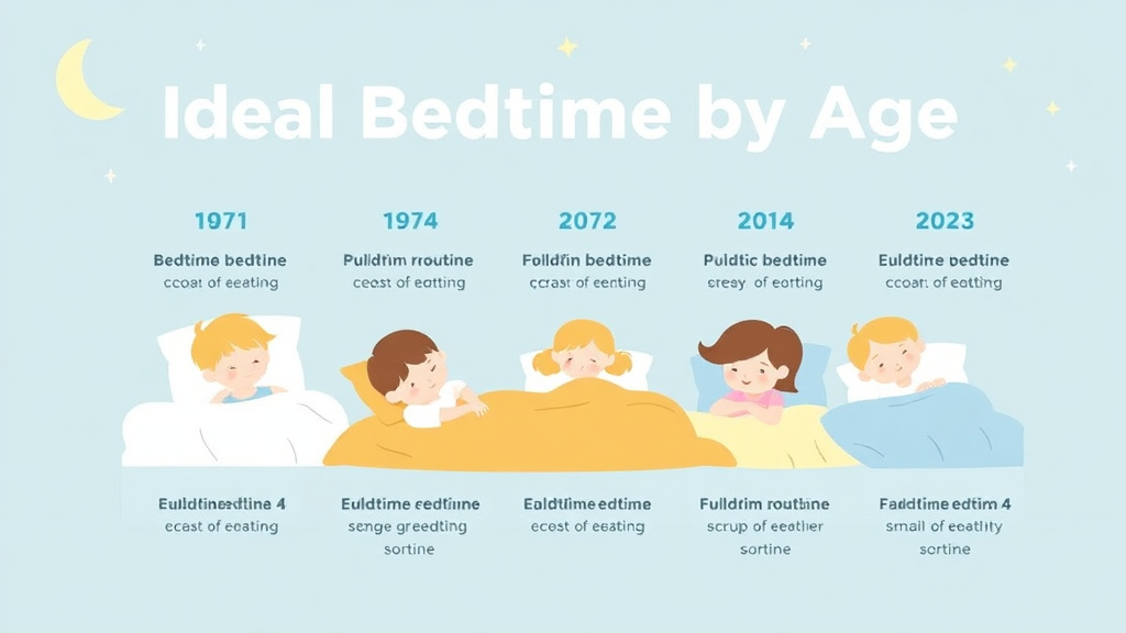Real-world application diagram for ideal Bedtime By Age