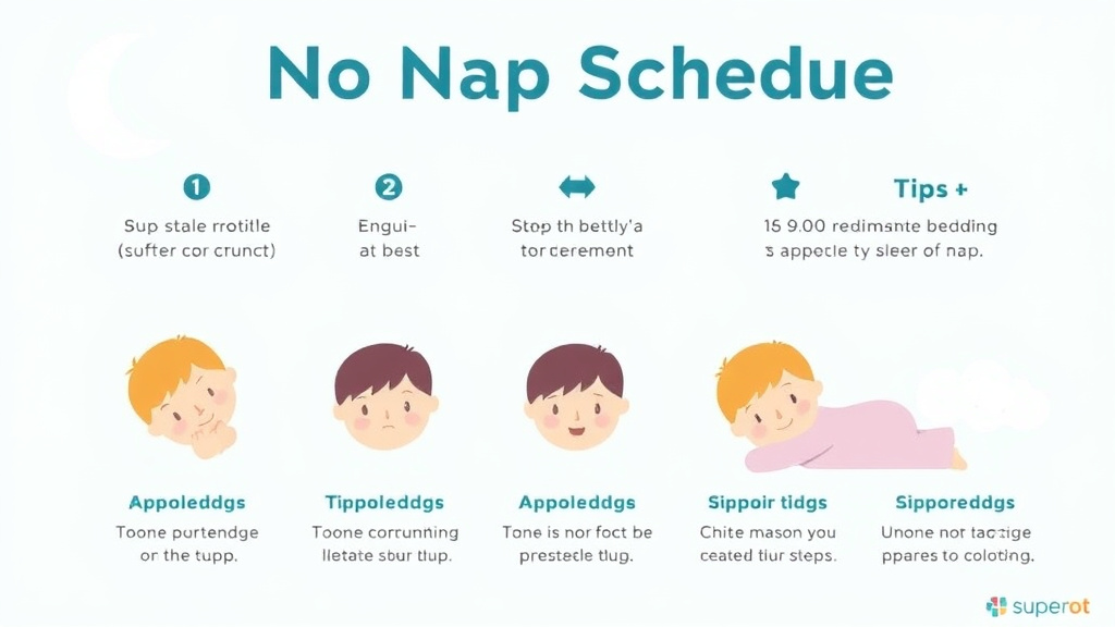 Real-world application diagram for no Nap Schedule: Sample Times and Tips