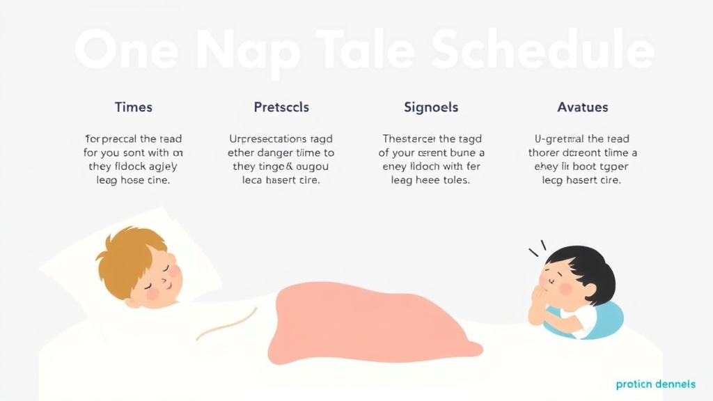 Practical checklist visual for one Nap Schedule: Sample Times and Tips