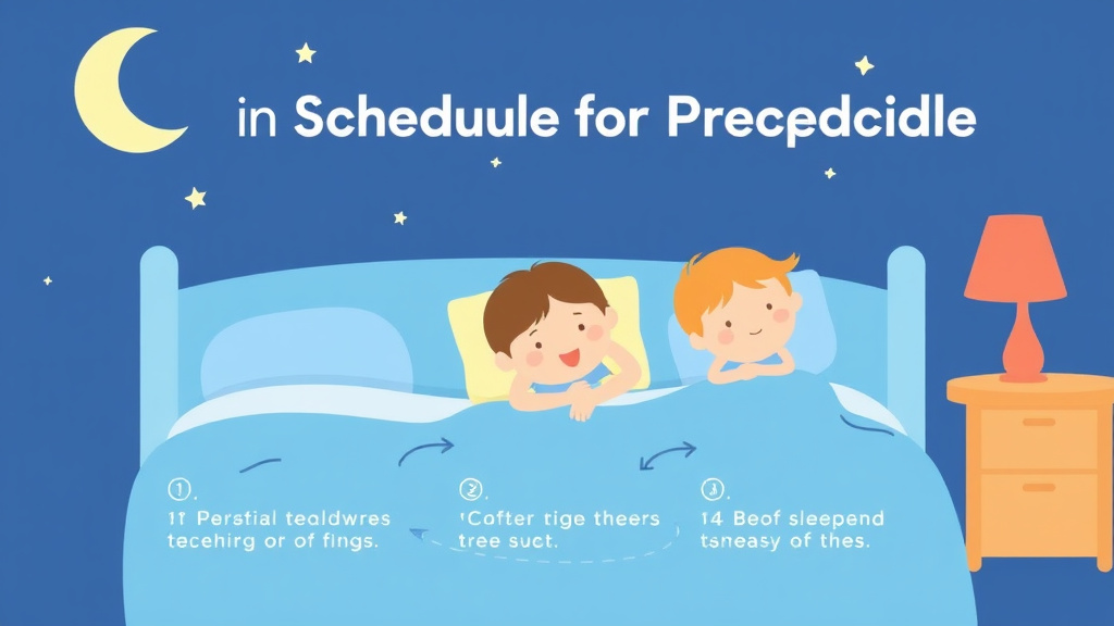 Process flow illustration for putting sleep Schedule for Preschoolers into action