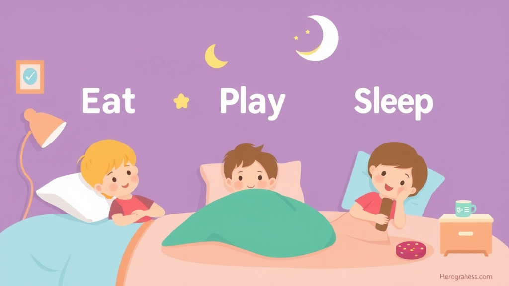 Conceptual diagram showing how sample Eat Play Sleep Schedule by Age works in practice