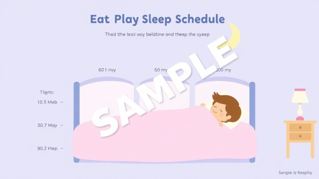 Real-world application diagram for sample Eat Play Sleep Schedule by Age