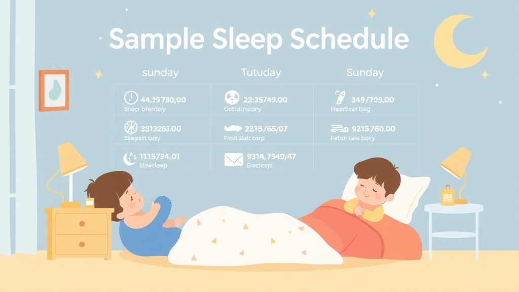 Conceptual diagram showing how sample Sleep Schedule with Baby Activities works in practice