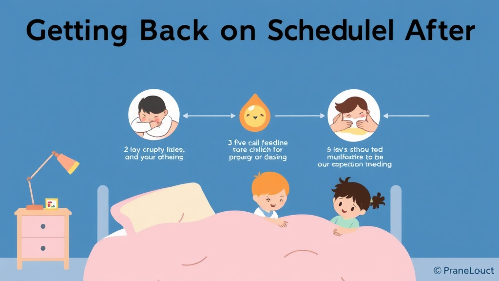 Process flow illustration for putting getting Back on Schedule After Illness into action