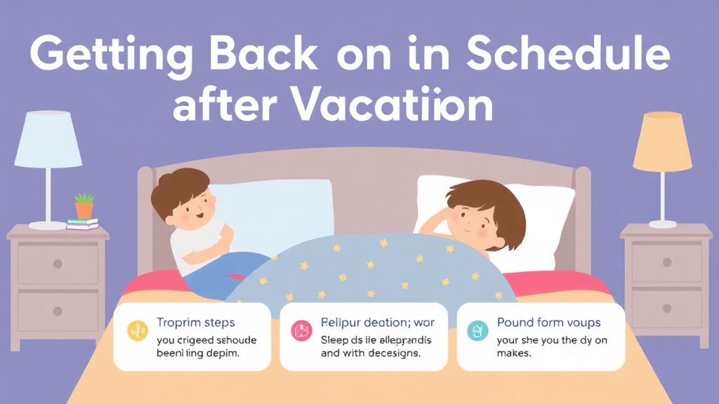 Step-by-step visual guide for implementing getting Back on Schedule After Vacation