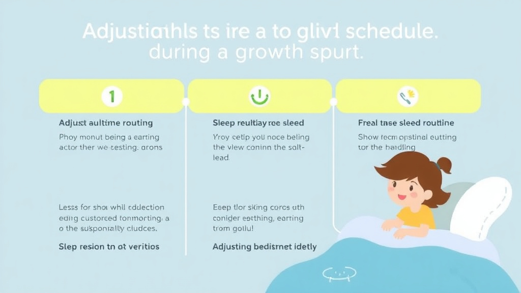 Practical checklist visual for adjusting Schedule During a Growth Spurt