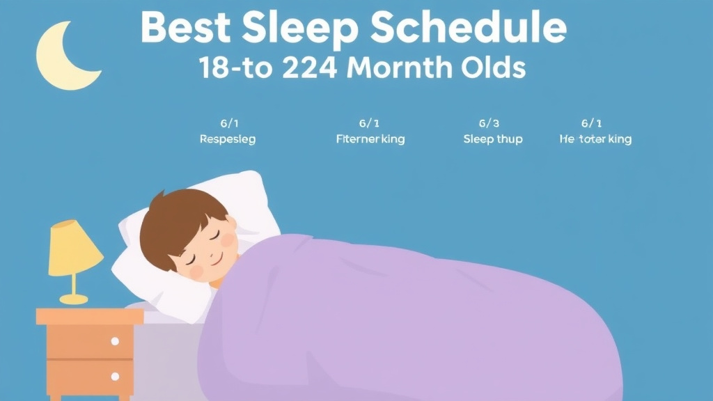 Process flow illustration for putting best Sleep Schedule for 18 to 24 Month Olds into action