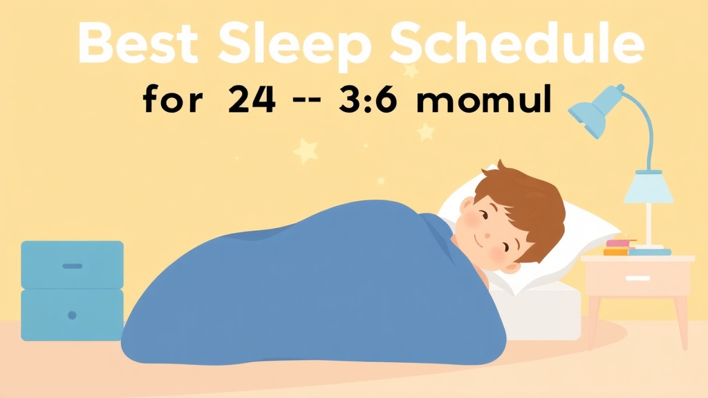Educational graphic covering the essentials of best Sleep Schedule for 24 to 36 Month Olds