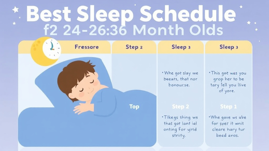 Practical workflow diagram for best Sleep Schedule for 24 to 36 Month Olds