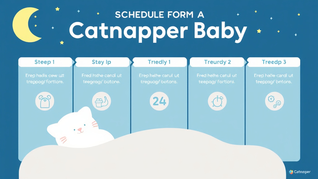 Step-by-step visual guide for implementing schedule for a Catnapper Baby