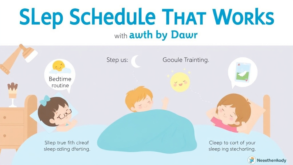 Action-oriented illustration showing how to apply sleep Schedule That Works with Daycare