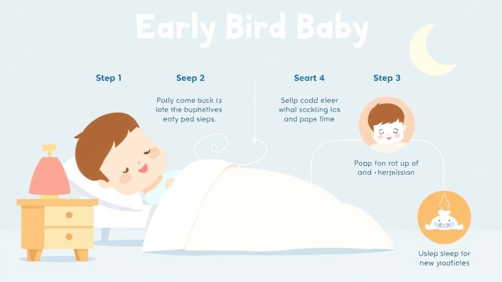 Practical checklist visual for sleep Schedule for an Early Bird Baby
