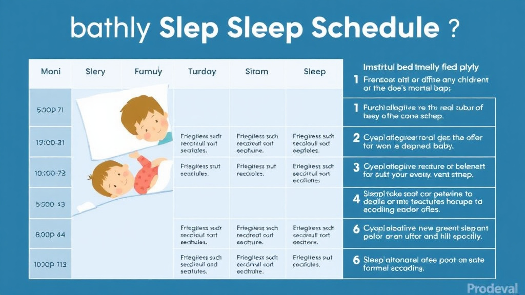 Step-by-step visual guide for implementing monthly Sleep Schedule for a Formula Fed Baby
